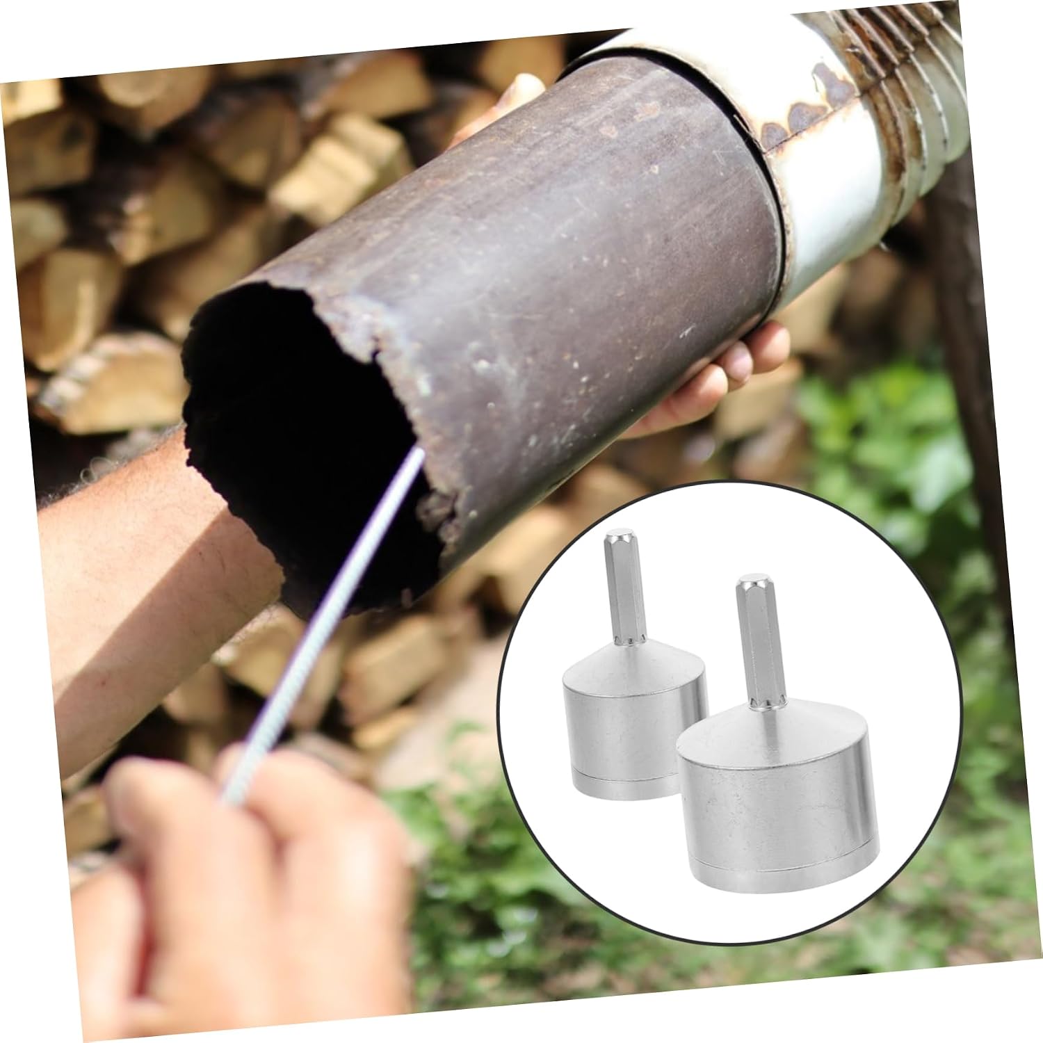 Gadpiparty 2pcs Copper Tube Cleaning Brush for Power Drill Design for Deburring and Surface Cleaning Versatile Tool for Home and Industrial Use