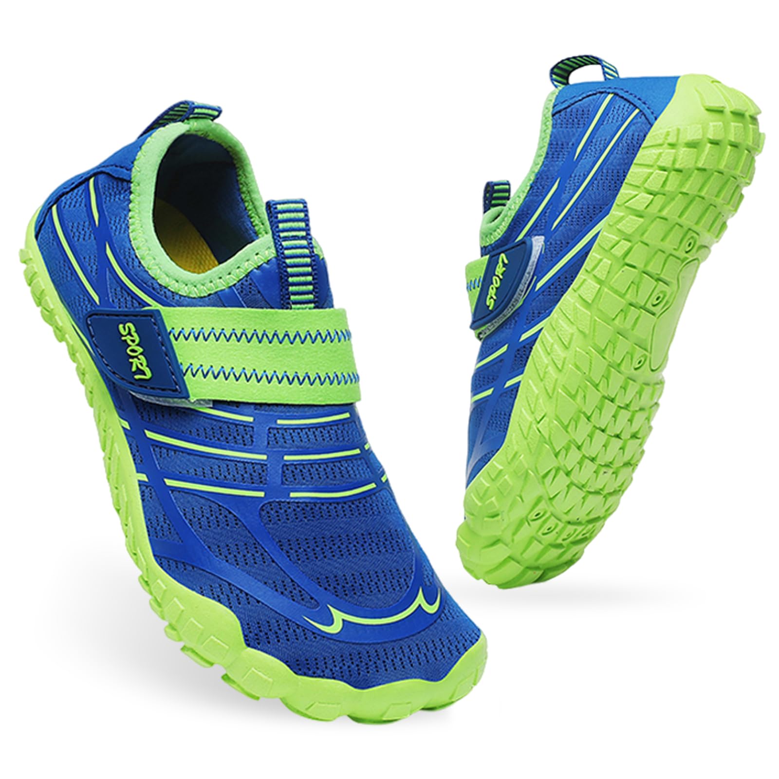Tolaler Escarpines Niño Niña Calcetines de Piscina Zapatos de Agua Antideslizante Secado Rápido Zapatos de Playa Descalzo Unisex Bebé Verano Barefoot Calzado para Natación Surf