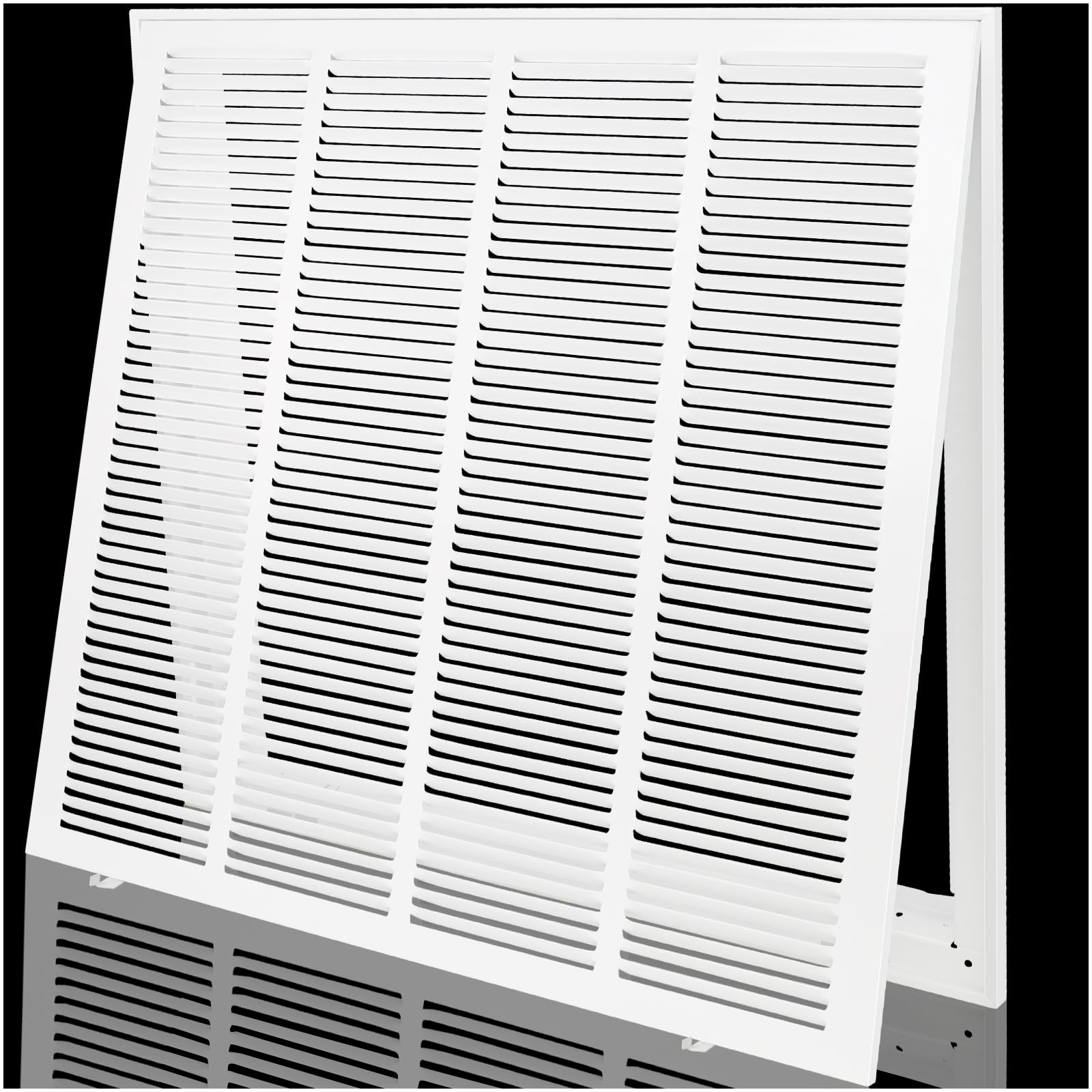 Photo 1 of ** bend damage **Return Air Filter Grille 24x24,Air Return Vent Cover for 24"W x 24"H Duct Opening,Steel HVAC Vent Covers for Wall and Ceiling,Holds 1" Thick AC Filter