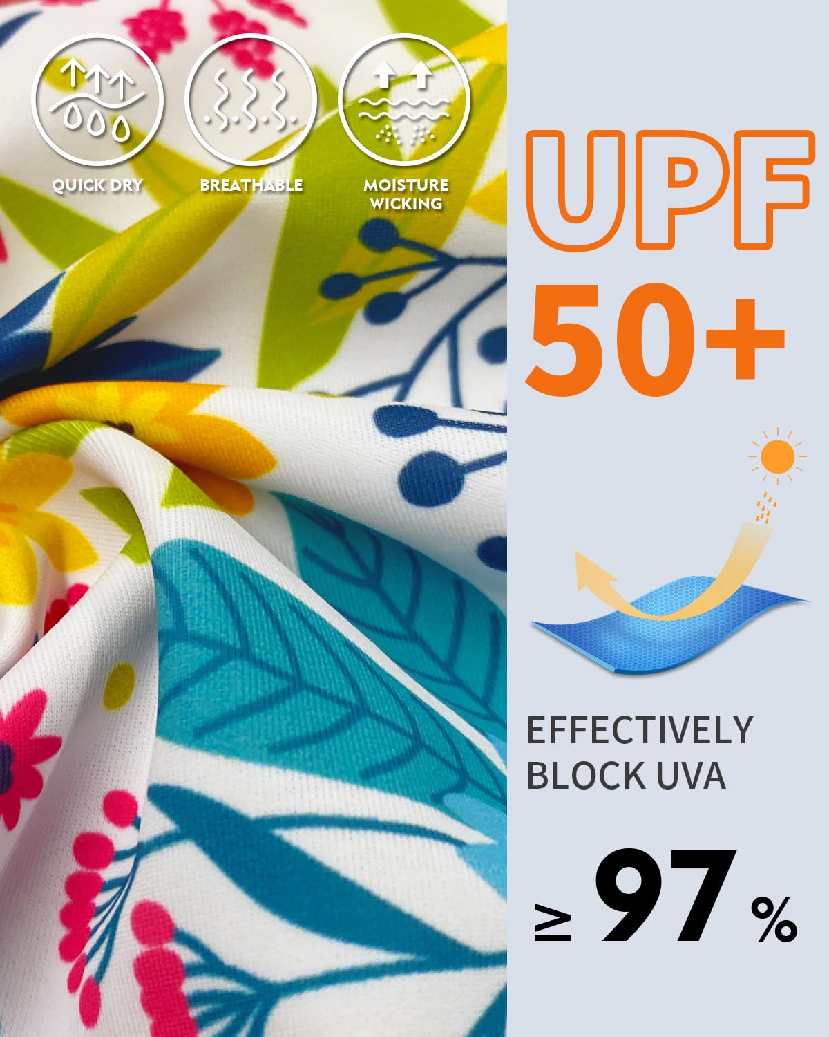 WOWENY Camiseta de natación de Manga Larga para Mujer, con Cremallera 1/4, protección Solar, Traje de baño, Camiseta de Surf, Camiseta de Playa, Chaleco de natación