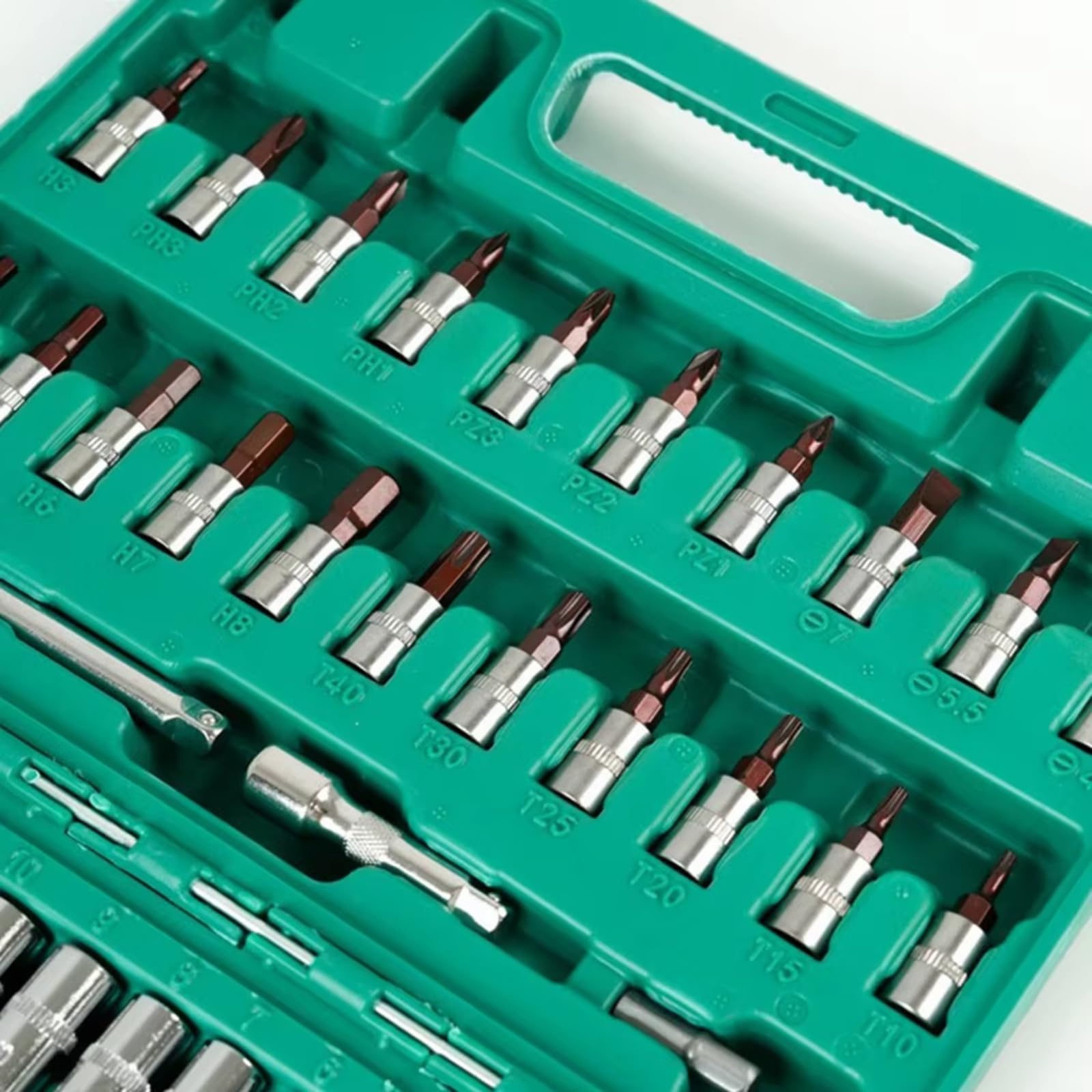 Maletín herramientas multiusos 53 Unids/set Juego Llaves Tubo Reparación Máquinas Reparación Automóviles De Rápido Herramienta De Trinquete Reversible Y Estuche