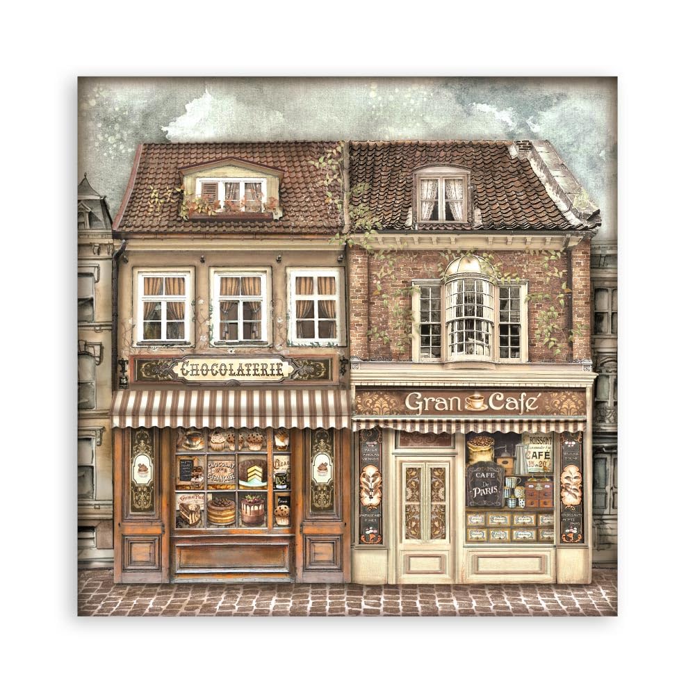 Scrapbooking Pad 22 hojas cm 20,3 x 20,3 (8 pulgadas x 8 pulgadas) Single Face Coffee and Chocolate