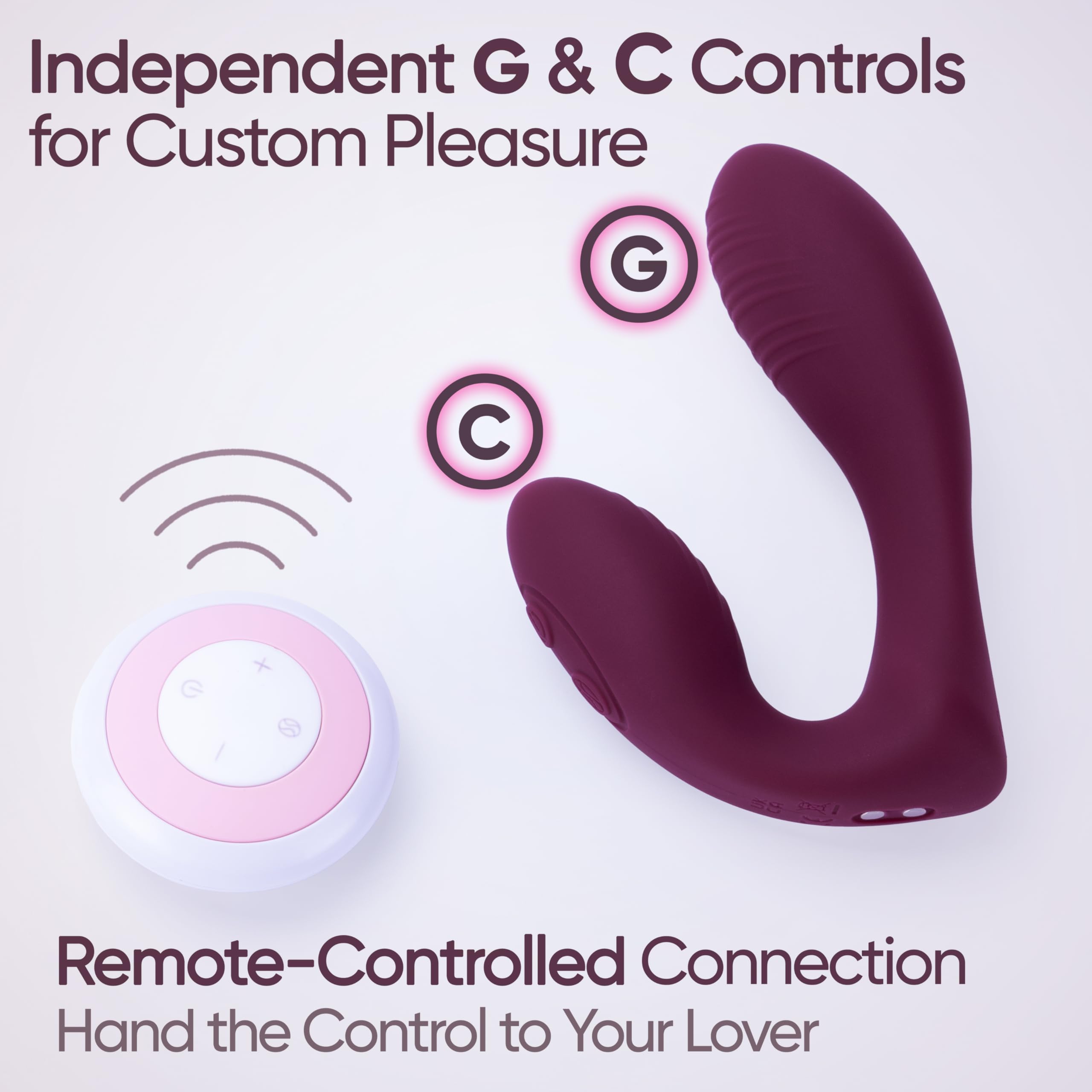 SELOVE – Klitoris- & G-Punkt-Vibrator für Frauen mit Fernbedienung, Wearable, Flexibler Sitz (Deep Purple)