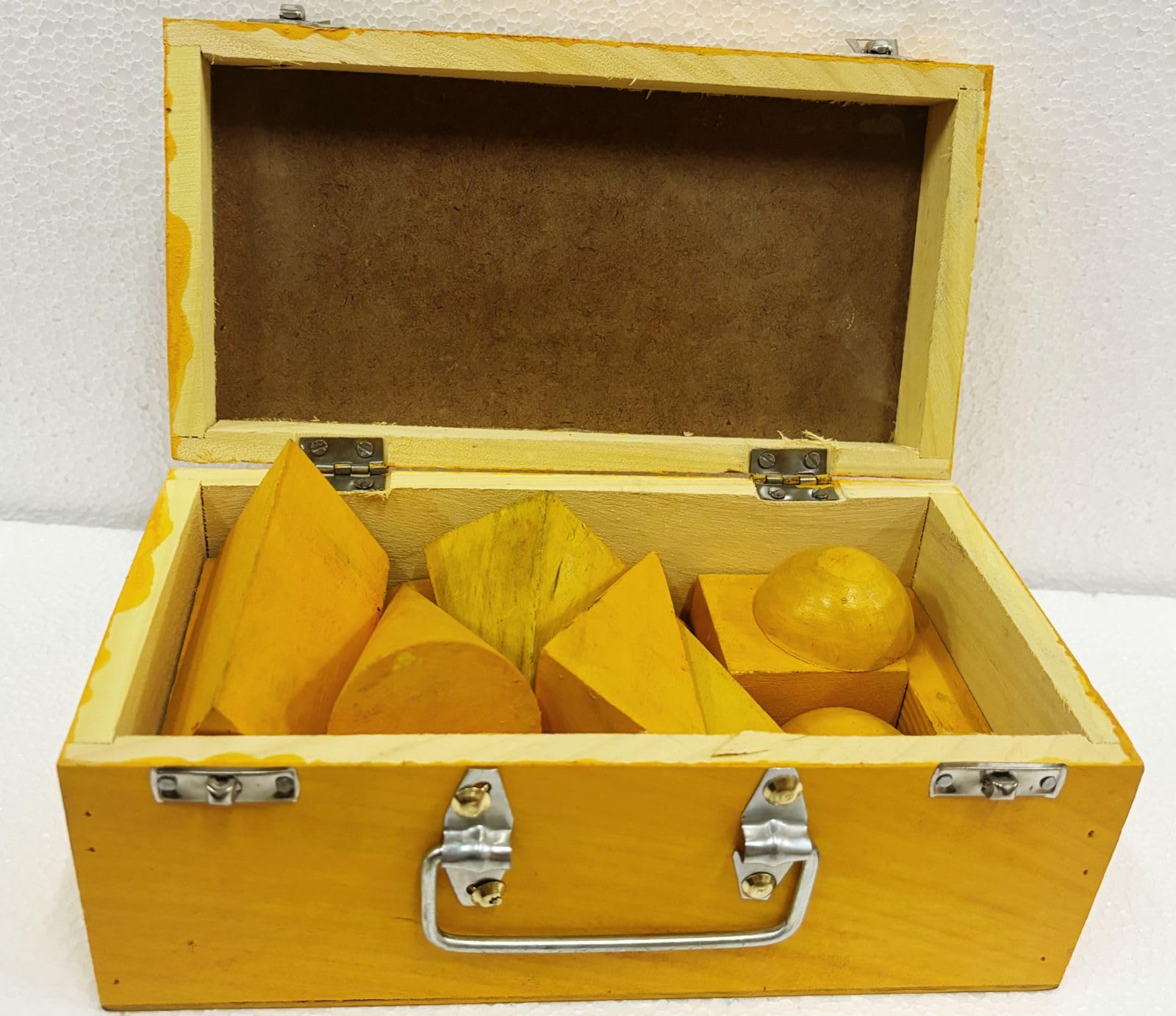 AI-Geometrical Figures Size 4”x2”/Set of 12 Wooden/Different Shapes for Schools Teacher/for Mathemathics Lab Product/for Educational Purpose/Yellow Colour Figures for Teaching Students (B076J6P783) Amazon Price History, Amazon Price Tracker