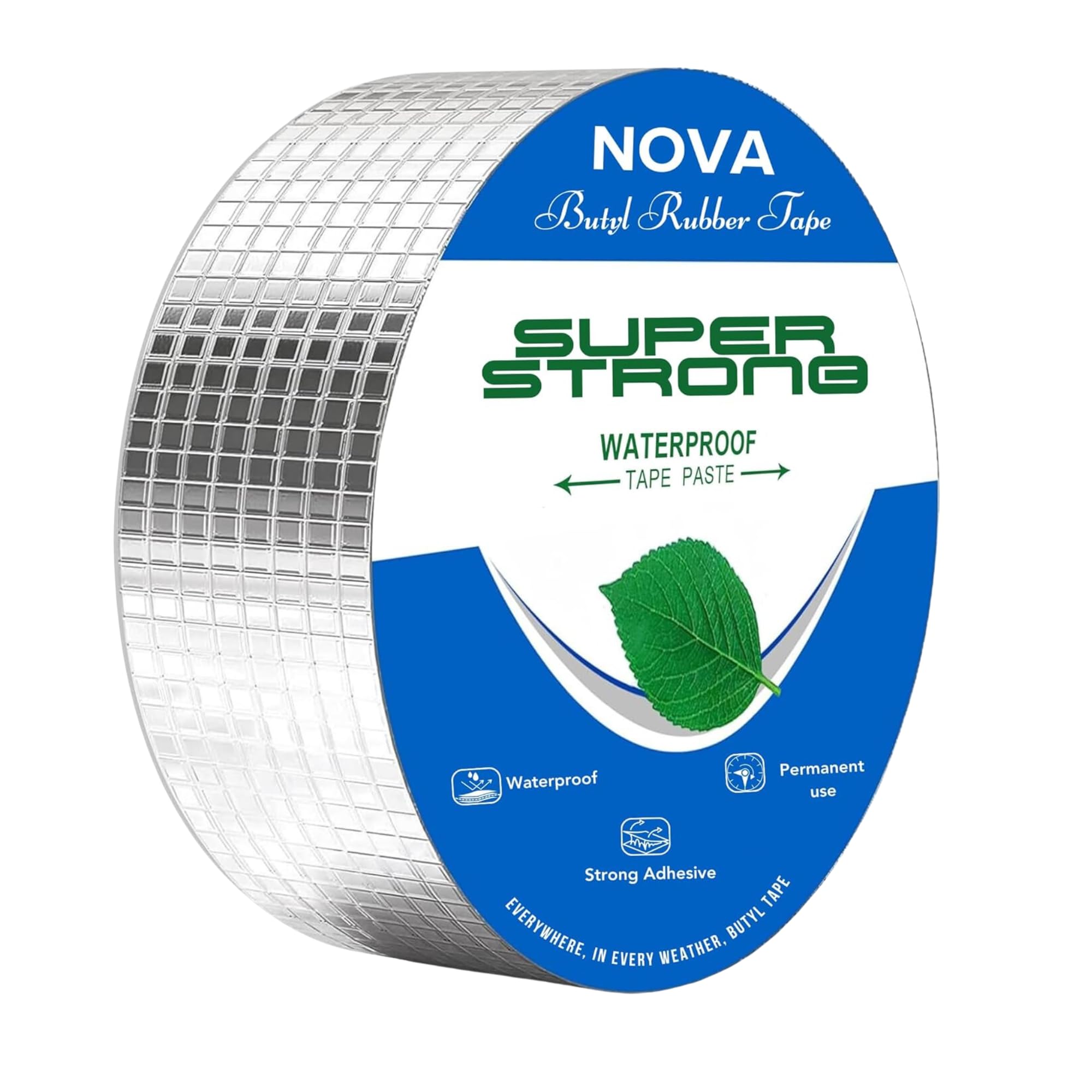 NOVA LINT REMOVER Waterproof Tape Heavy Duty Water Leakage Tape For Roof Leakage Water Tank Leakage Aluminum Foil Insulation Tape, Leak Proof Strong Adhesive Tape For Water Leakage | 5 M X 5 Cm (B0CYCDDS9M) Amazon Price History, Amazon Price Tracker