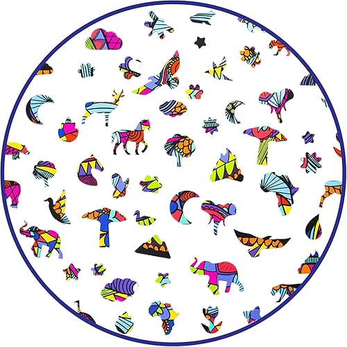 Miniatura 5 de Hidden Shapes - Rompecabezas para adultos - 300 piezas - Dibujado a mano - 75 formas ocultas únicas - Gran regalo para mamá, papá, adolescentes,