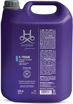 Hydra Professional X-Treme Clarifying Shampoo, Pet Shampoo for Dogs and Cats, Removes Oil and Grease, Suitable for All Breeds and Coat Types, 169 fl.oz