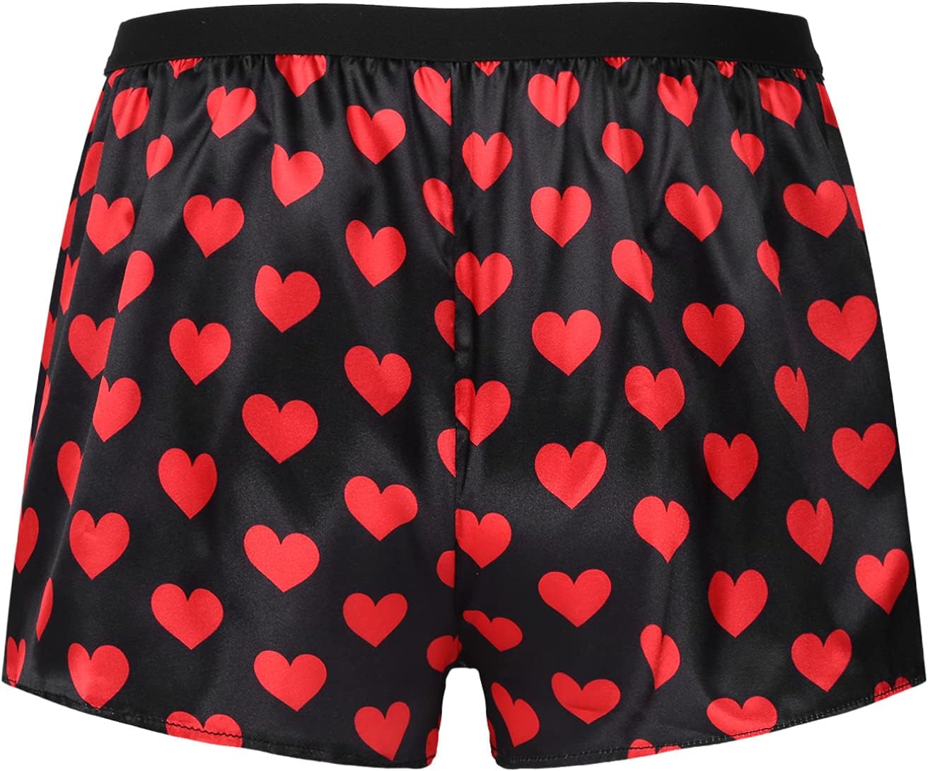 MSemis Men's Satin Silky Boxer Shorts Underwear Elastic Trunks Briefs Sleep Bottom Short Pants