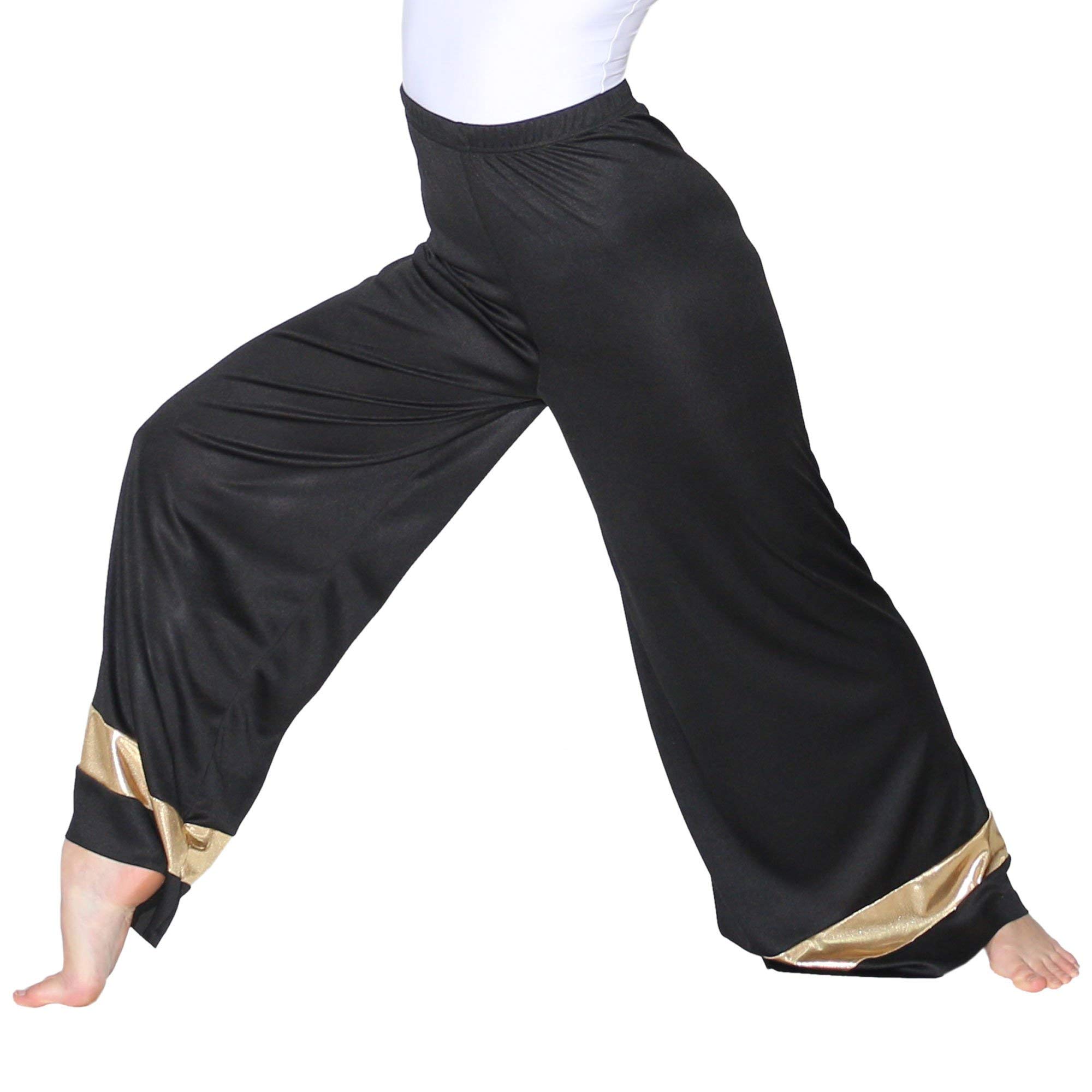 Danzcue Pantalón Palazzo Praise Dance para niñas