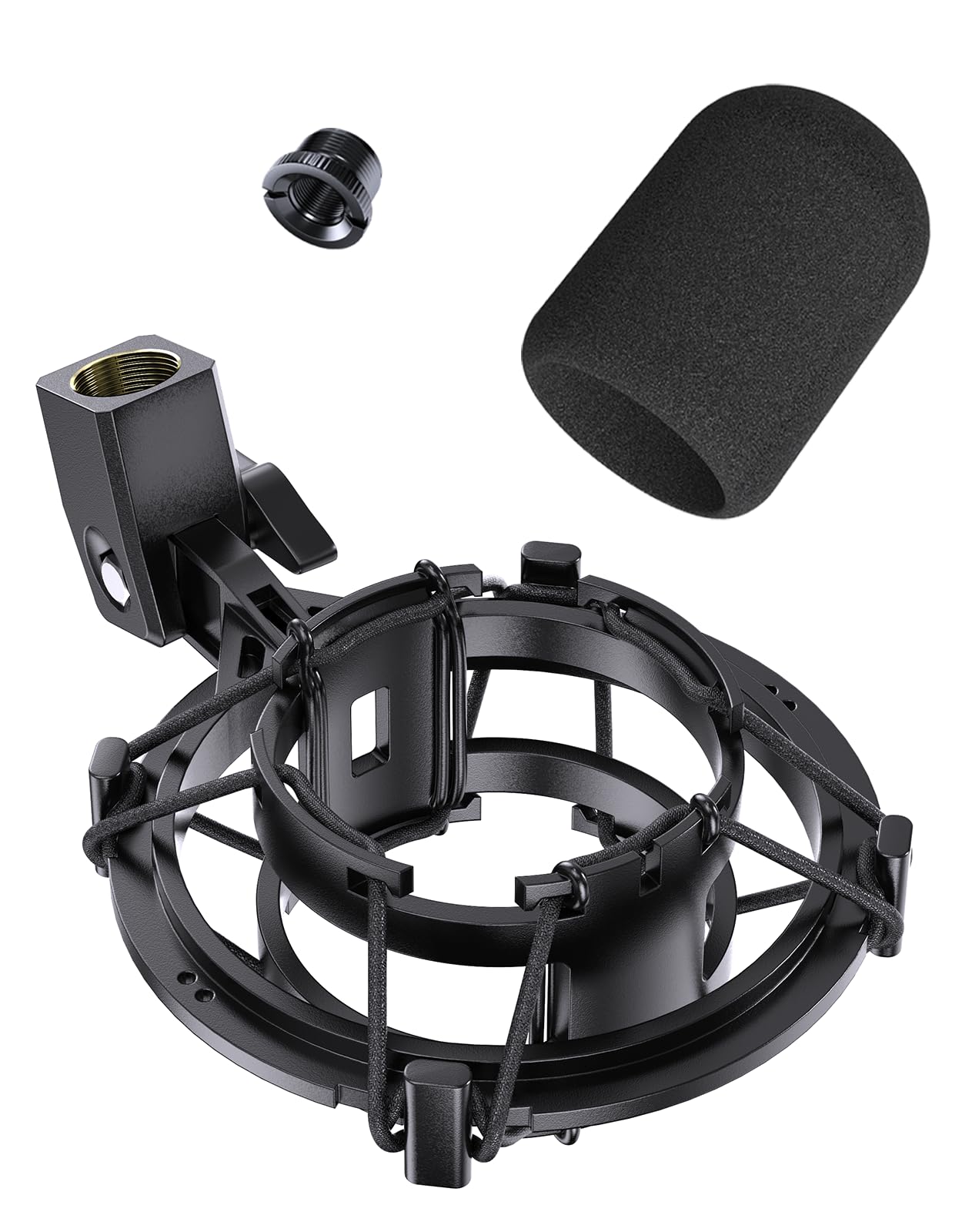 Custom Built Shock Mount with Pop Filter for AT2020 Microphones, Pro