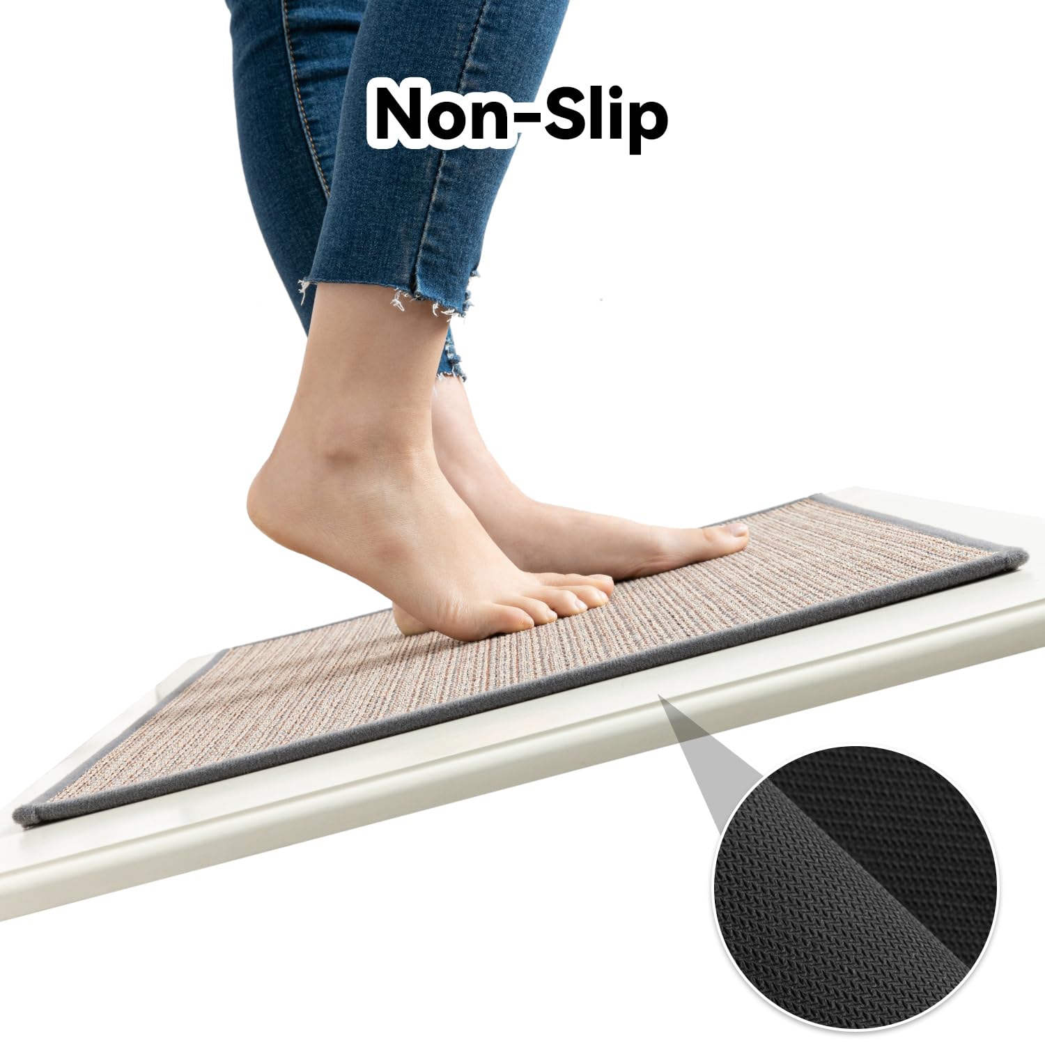 SIXHOME Juego de Alfombras de Cocina Antideslizantes Alfombras de Cocina Tapetes y Tapetes Modernos Lavables para Pasillo Comedor(Gris,40 * 120cm)