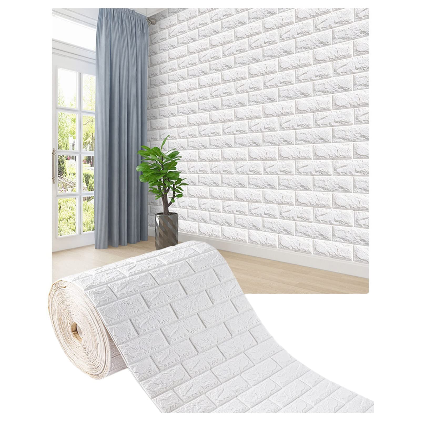 Paneles De Pared 3D Despegar Y Pegar, Papel Tapiz Autoadhesivo Impermeable, Azulejos De Pared Autoadhesivos, Utilizados para La Decoración De La Sala De Estar del Dormitorio (Color