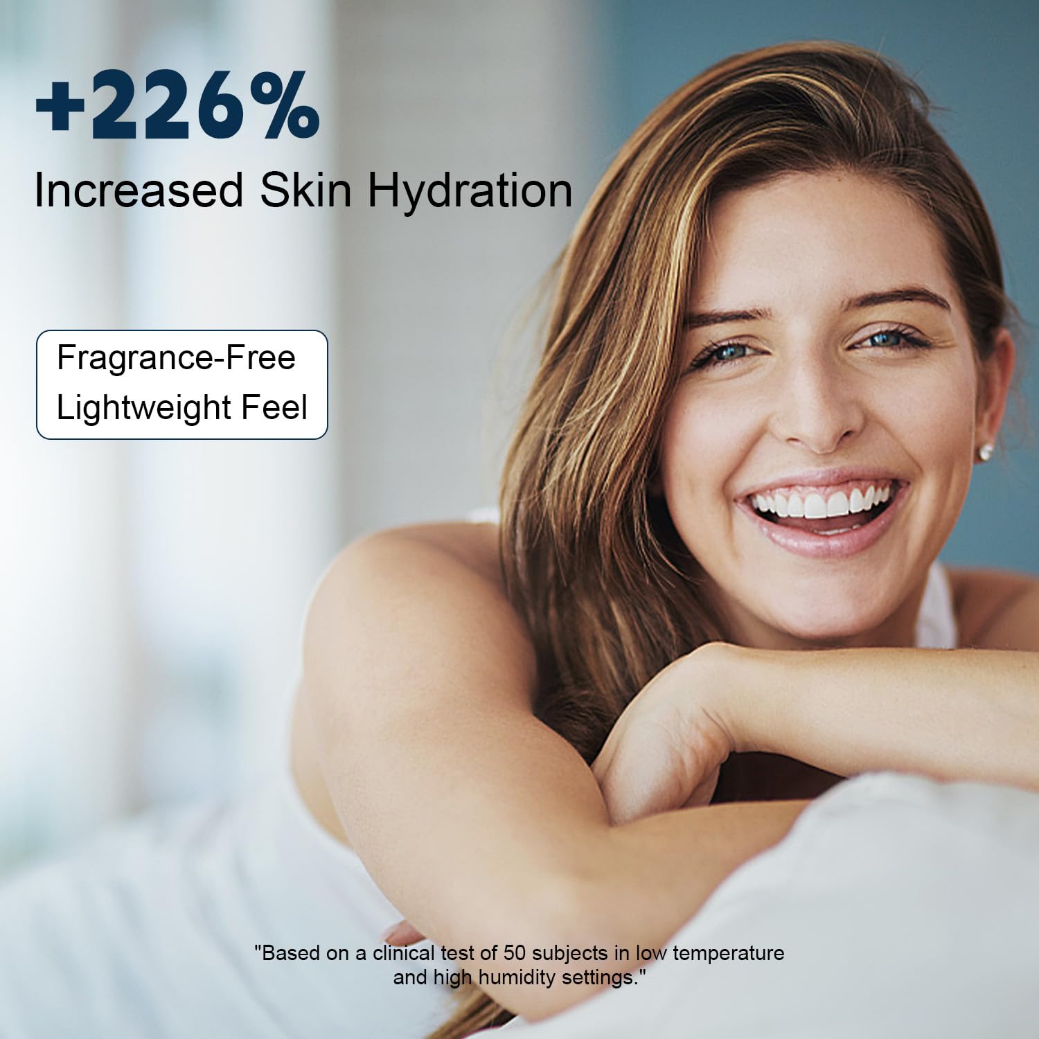 Niacinamide Moisturizer Cream, Hyaluronic Acid & Squalane for Face, Lightweight Daily Lotion for Dry Skin, Strengthens Skin Barrier, Provides Instant Comfort & Lasting Hydration, Unscented 3.38 oz - Image 2