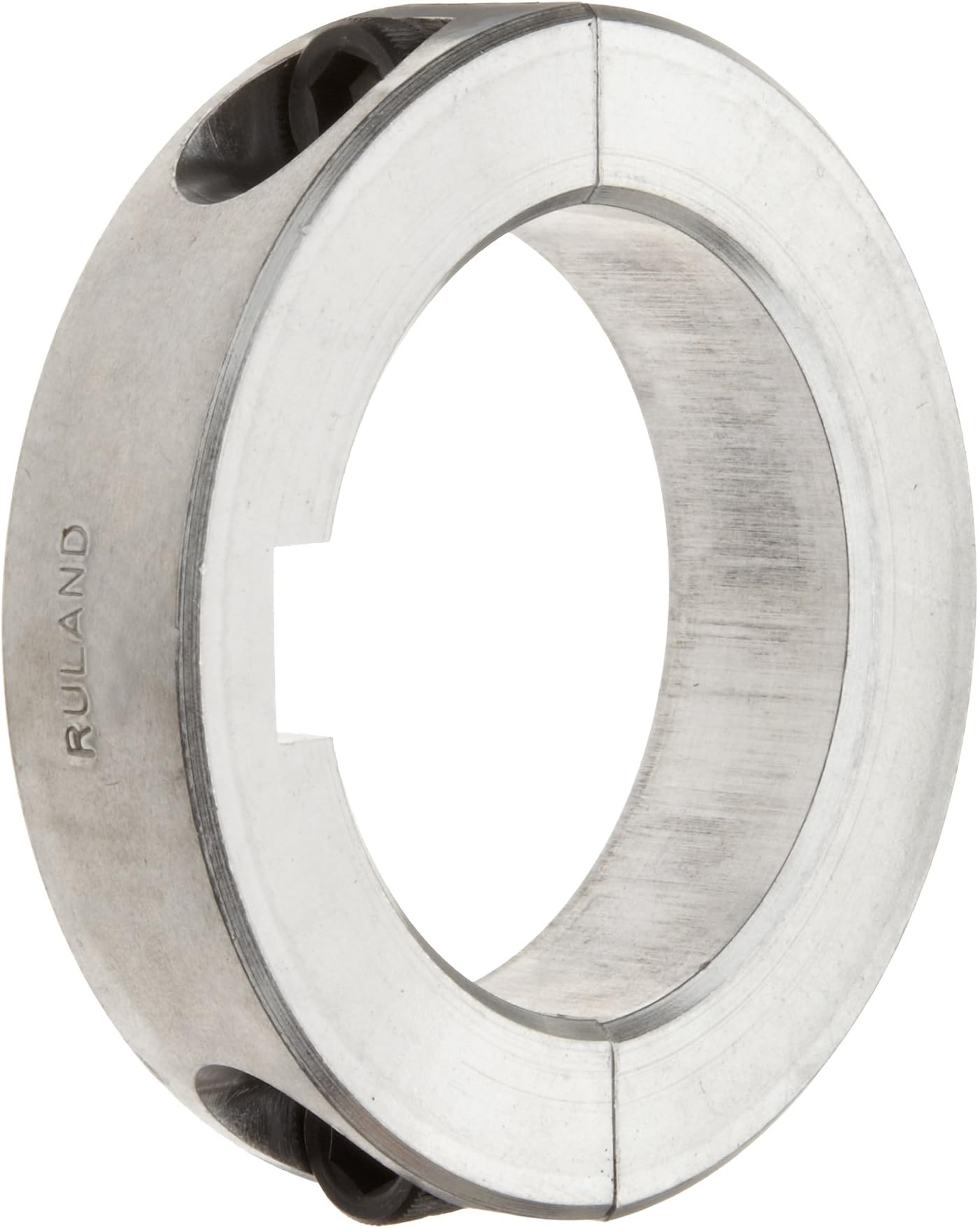 RulandSPK-20-A Two-Piece Clamping Shaft Collar with Keyway, Aluminum, 1.250" Bore, 2 1/16" OD, 1/2" Width, 1/4" Keyway Width