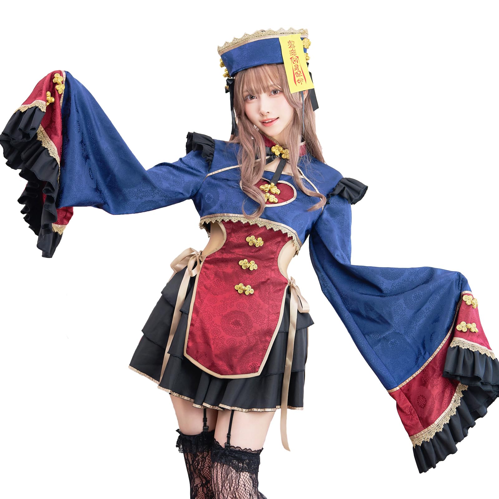 キョンシーコスプレ3点セット Malymoon 即日発送】キョンシーコスチューム《ハロウィンコスプレ3点