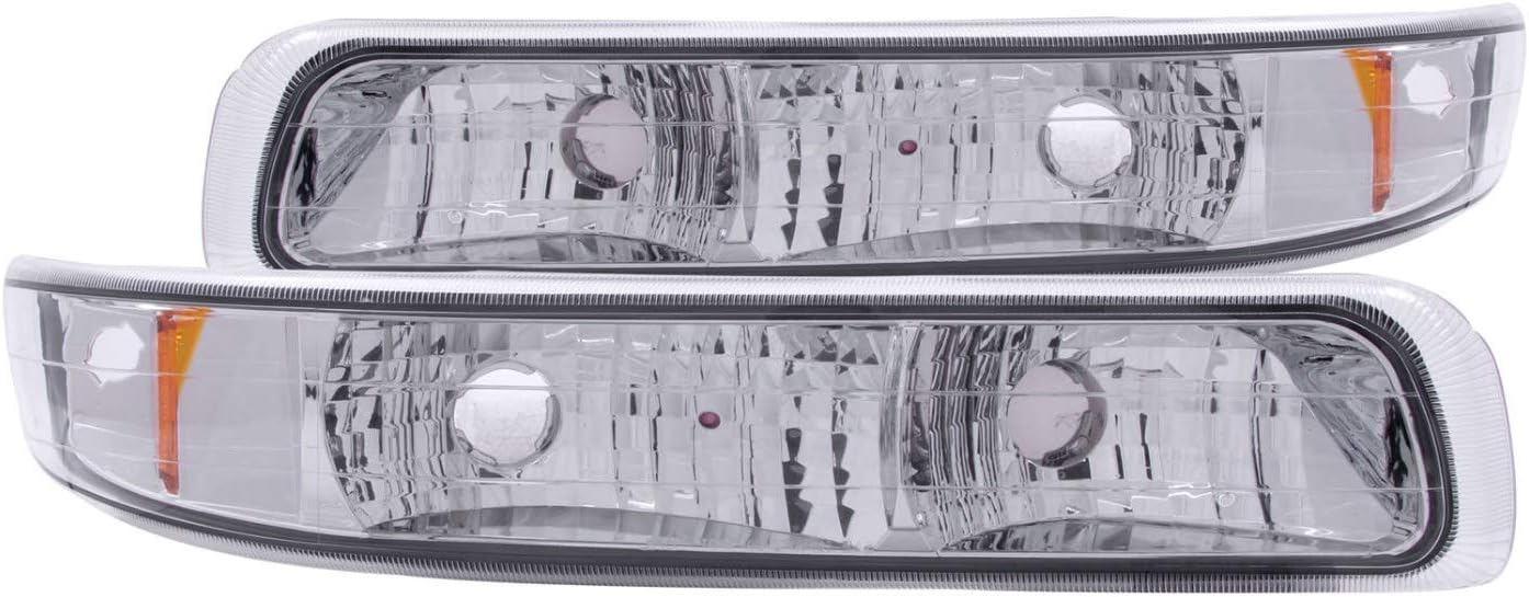 AnzoUSA 511064 Clear Parking Light with Amber Reflector - (Sold in Pairs)