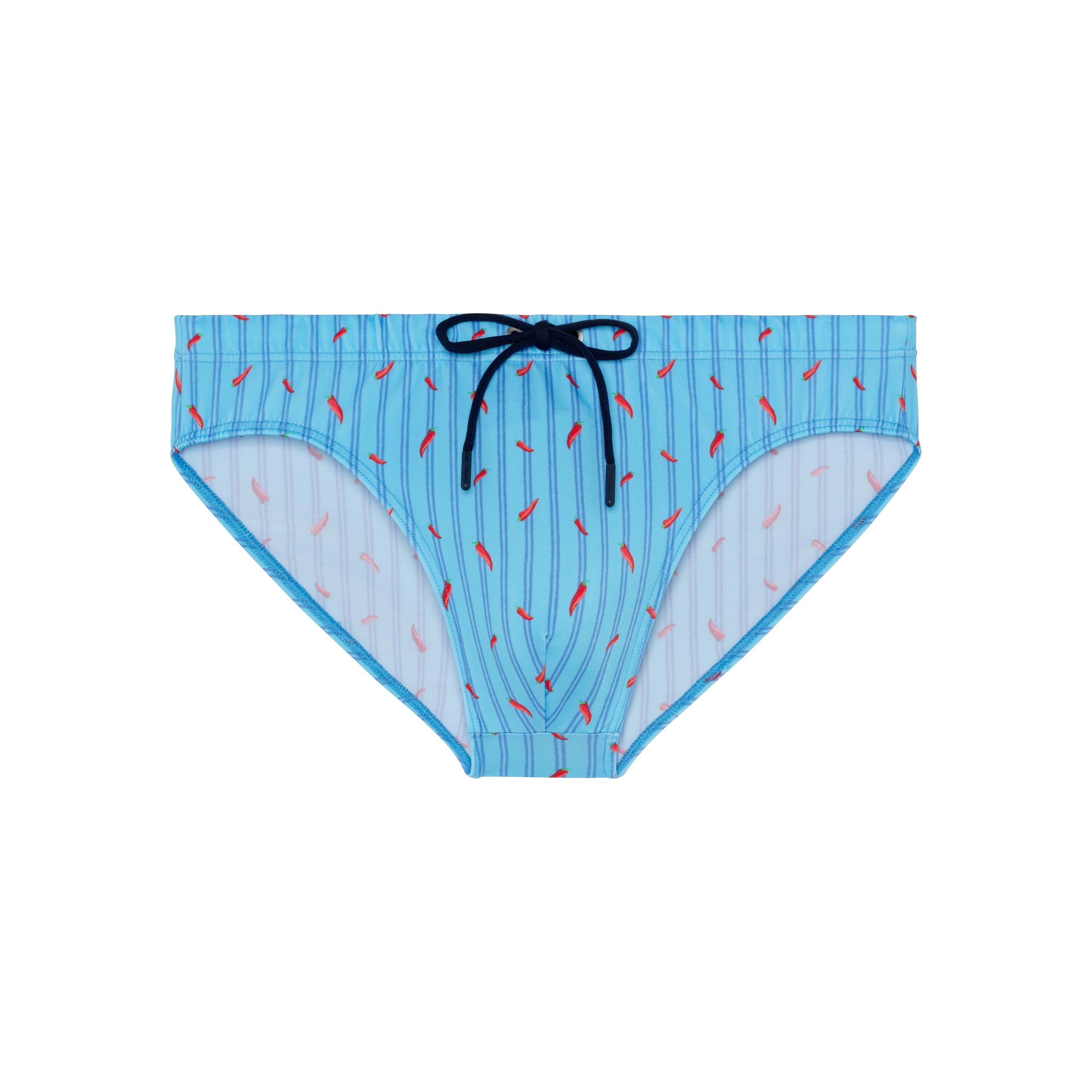 Hom - ESPELETTE Swim Brief, Turquoise Print, XXL