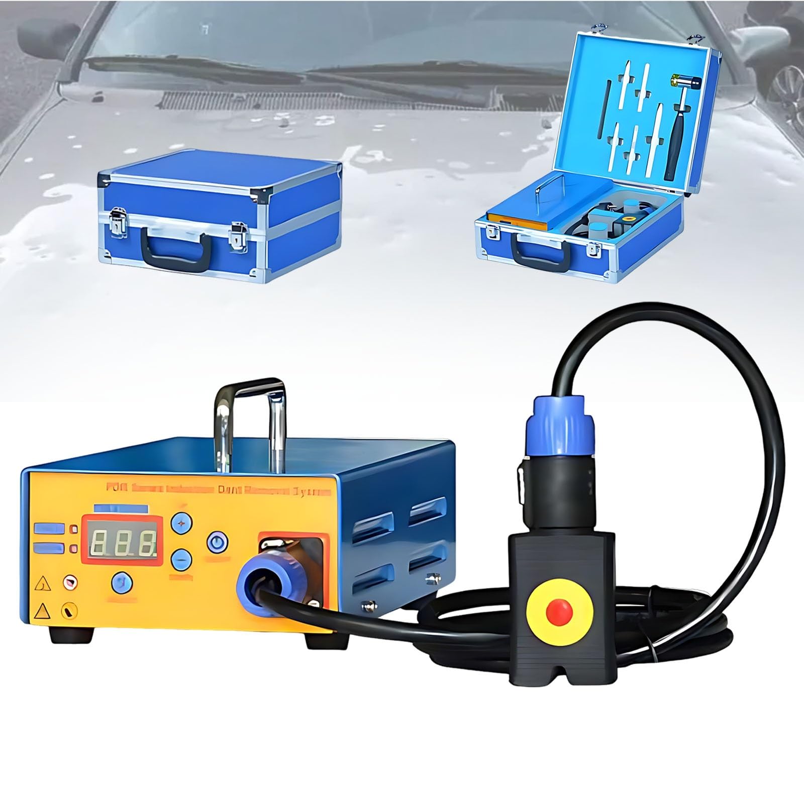 Kit avanzato di riparazione ammaccature PDR a induzione, 1380 W, senza vernice, strumento di restauro della carrozzeria con microcontrollore intelligente per negozi di ricondizionamento auto usate