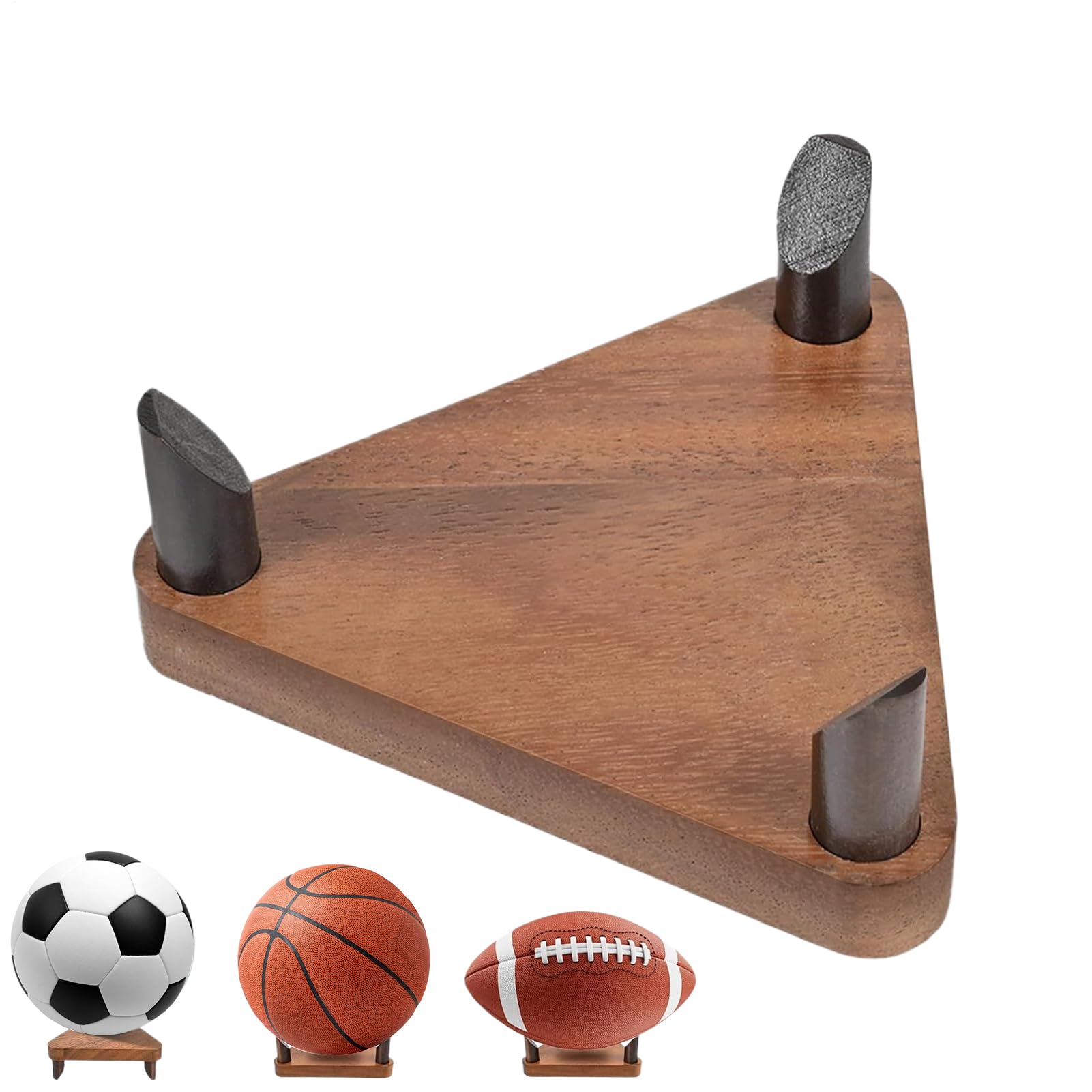Genérico Soporte para Mostrar Balones - Portabolos De Madera para Exposición Y Almacenamiento,Estante Multifuncional Decorativo para Habitaciones Deportivas Dormitorio Gimnasio