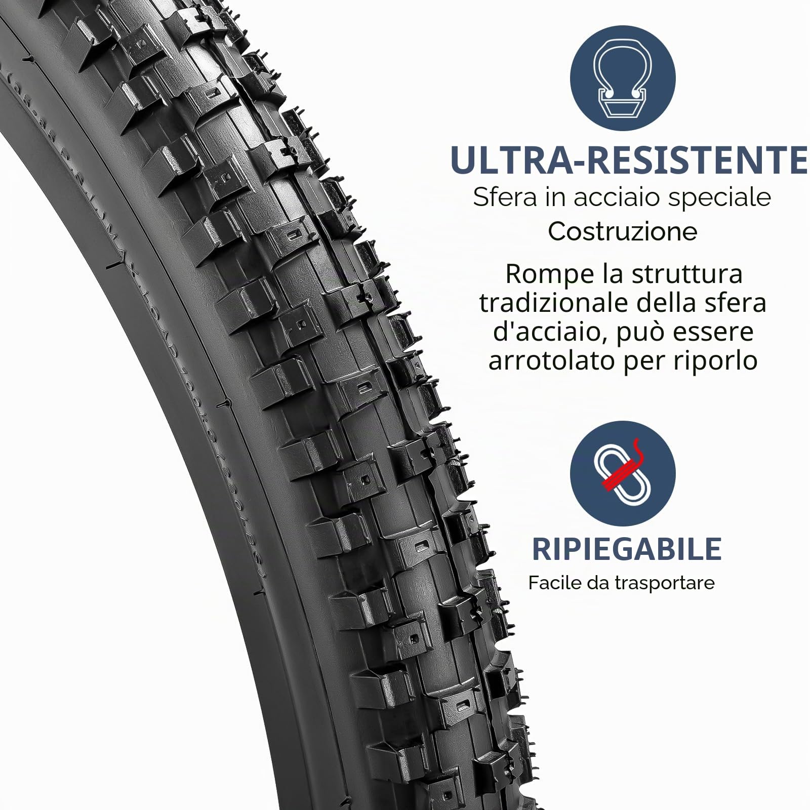 YunSCM 2 pneumatici per bici fuoristrada da 24 pollici 24 x 2,35 pneumatici 57-507 compatibili con pneumatici per mountain bike 24 x 2,30 24 x 2,35 24 x 2,40