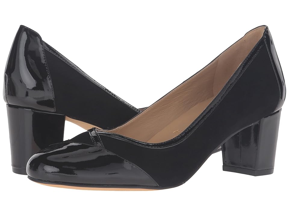 

Trotters Phoebe (Black Kid Suede/Patent Leather) High Heels