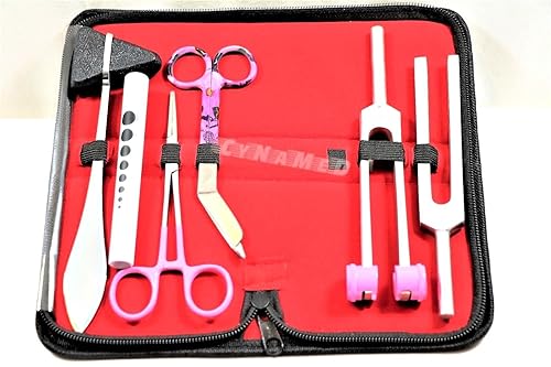 Juego de 6Reflex Percussion Taylor martillo Penlight Tuning Tenedor C 256 C 512 ListerTijeras para vendajes 55 Hemostat pinzas cynamed