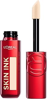 L'Oreal Paris Infallible Skin Ink 2-in-1 Foundation Concealer Hybrid Face Makeup, up to 48HR Transfer-Resistant with Buildable Light to Full Coverage, 15 Fair Neutral