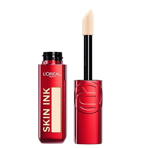 L'Oreal Paris Infallible Skin Ink 2-in-1 Foundation Concealer Hybrid Face Makeup, up to 48HR Transfer-Resistant with Buildable Light to Full Coverage, 15 Fair Neutral - 015 Fair Neutral