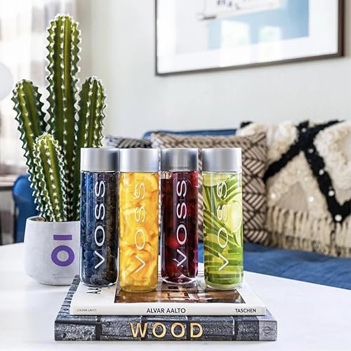 Miniatura 6 de Voss Artesian Still Water 12.7 fl oz 12.7 fl oz 4 unidades en botellas de vidrio  Refrescante y sabrosa  Agua más saludable con aquamina que