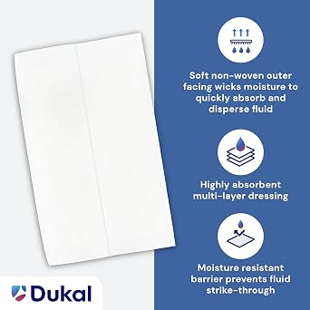 Dukal ABD Pad, Non-Sterile, 12 x 16 (Pack of 150) 5945