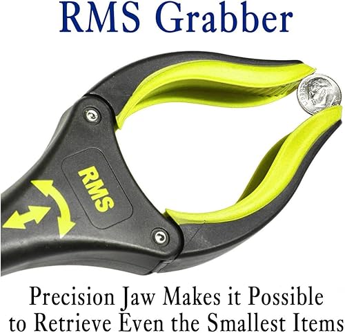 Miniatura 9 de Paquete de 2 alcanzadores de agarre extra largo de 32 pulgadas con mandíbula giratoria - Herramienta de asistencia de movilidad azul