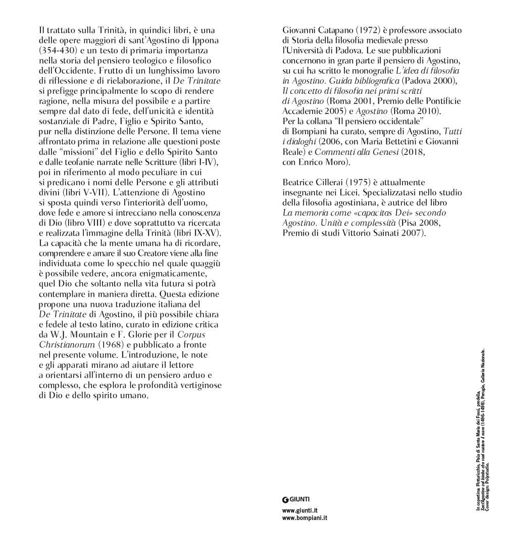 La trinità. Testo latino a fronte