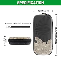 Vista 3 de GLDRAM Theme for Zelda Carrying Case Compatible with Nintendo Switch & OLED, Portable Switch Accessories with Protective Travel Bag, 2 Thumb Grip