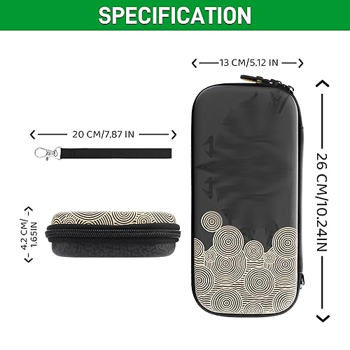 Miniatura 3 de GLDRAM Theme for Zelda Carrying Case Compatible with Nintendo Switch & OLED, Portable Switch Accessories with Protective Travel Bag, 2 Thumb Grip