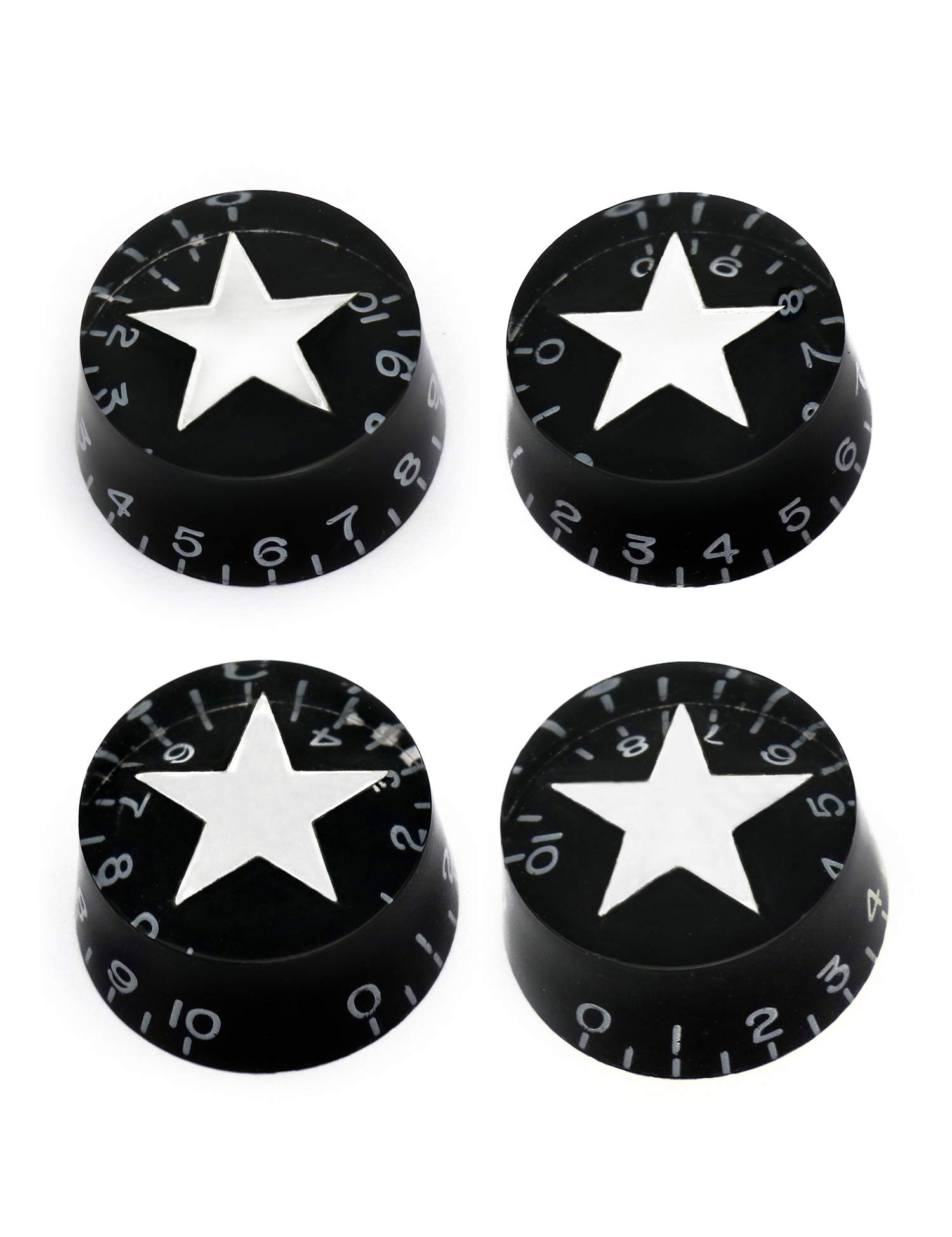 Metallor Electric Guitar Top Hat Knobs Speed Volume Tone Control Knobs Compatible with Les Paul LP Guitar Parts Replacement Set of 4Pcs.