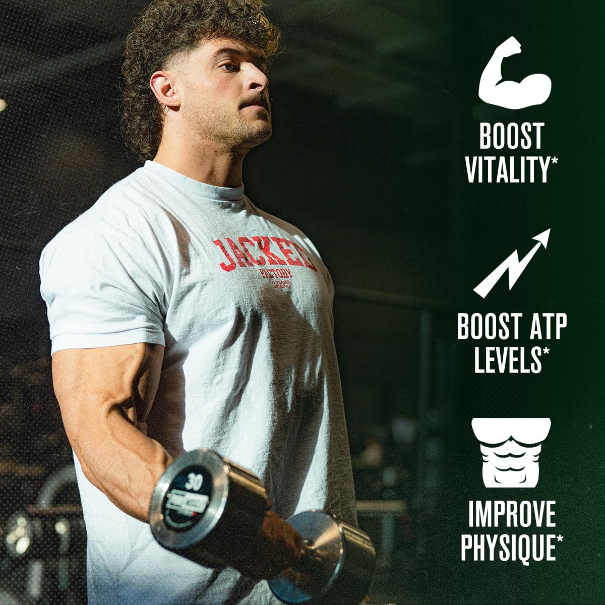 Jacked Factory Testosterone Booster for Men PRIMASURGE - w/Tongkat Ali, PrimaVie, Ashwagandha - Boost Vitality, Muscle Growth & Energy | Natural Muscle Builder Supplement - 60 Veggie Pills — Amazon image 2