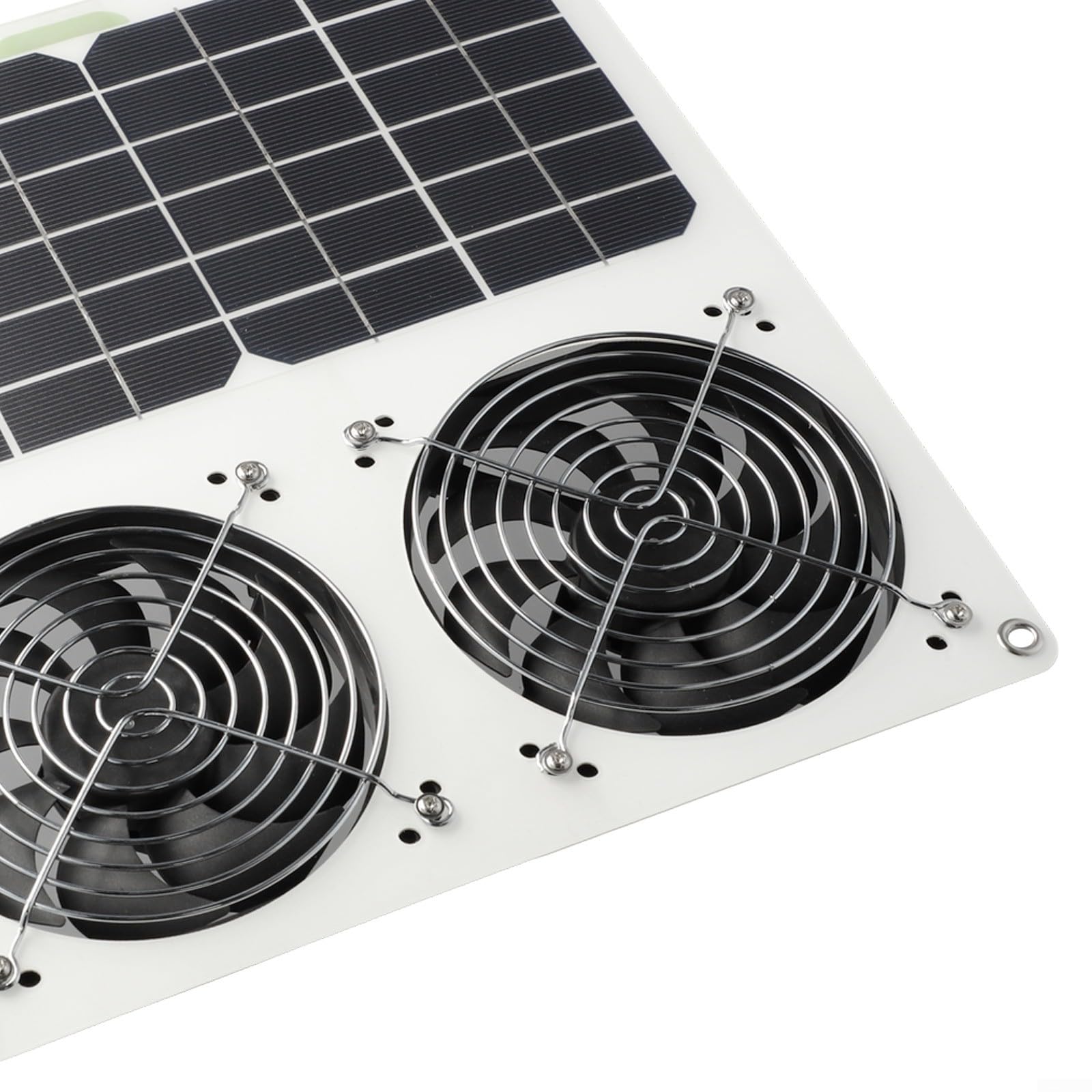 Solarbetriebenes Doppelventilator-Panel-Lüftungssystem für Dachboden Haustierhaus RV Keller Werkstatt mit doppeltem Kugellager-Motor 40 W 280 x 280 mm