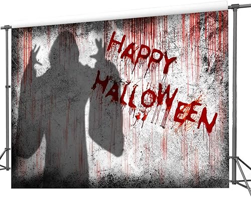 Miniatura 4 de CHAIYA Telón de fondo de Halloween de Pesadilla antes de Navidad, decoraciones de fiesta de fantasmas aterradores para niños, imágenes de