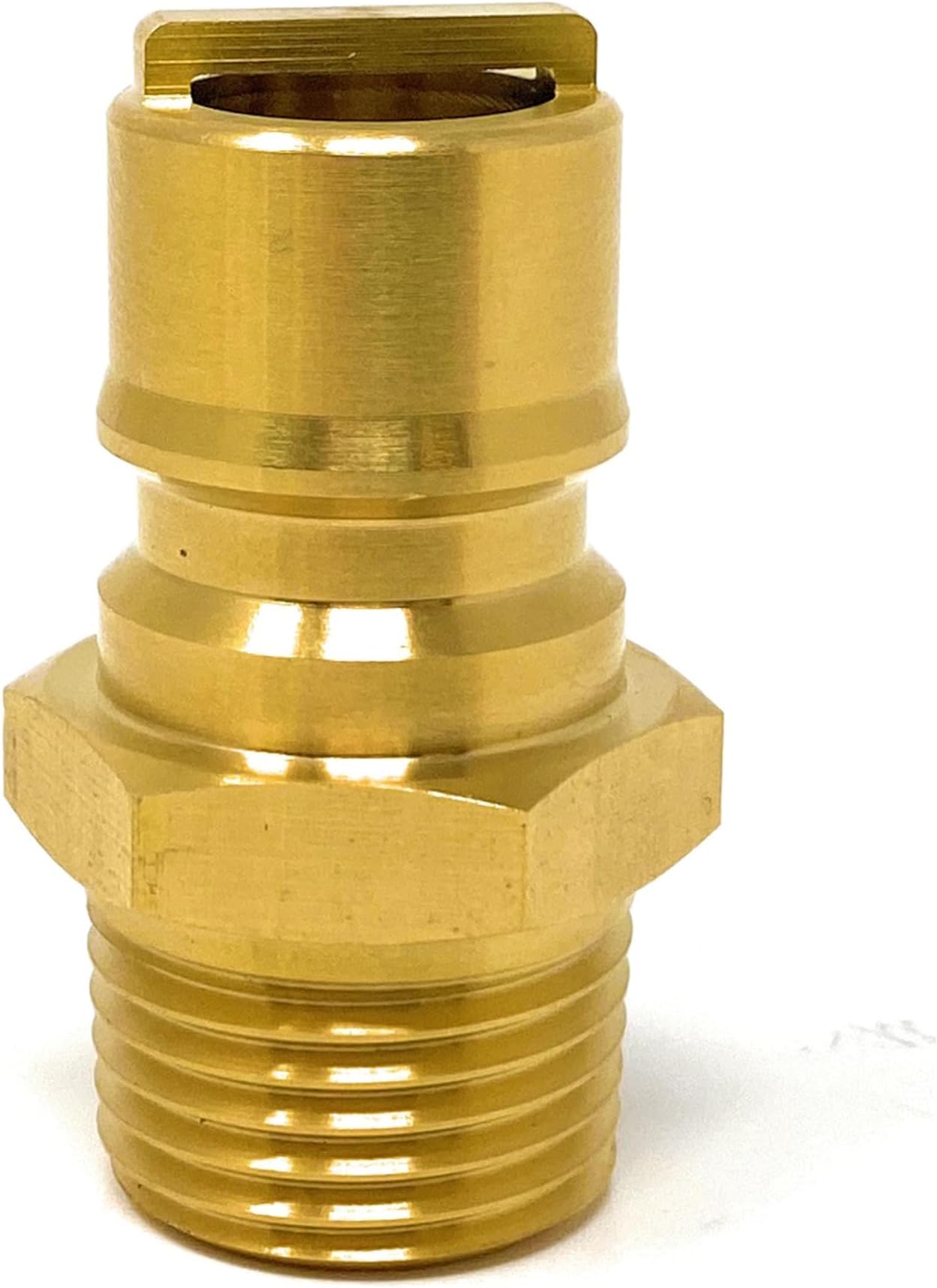 MADOL MI IMPORTS, LLC 1/2 “ Quick Connect/Disconnect Insert Plug X 1/2 inch Male NPT [3308] Natural Gas Propane Fitting Connector Solid Brass Coupler