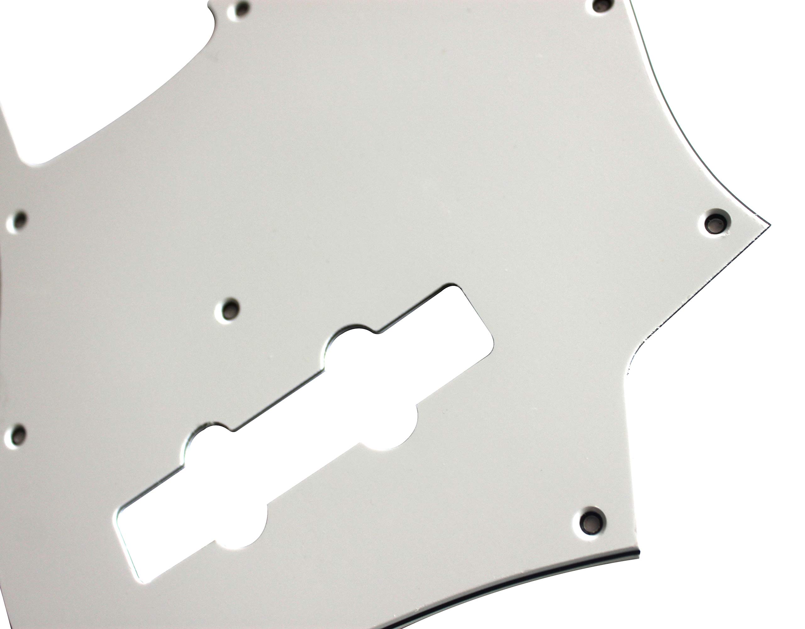 For Fender Geddy Lee Jazz Bass Style Guitar Pickguard Scratch Plate (3 Ply White)