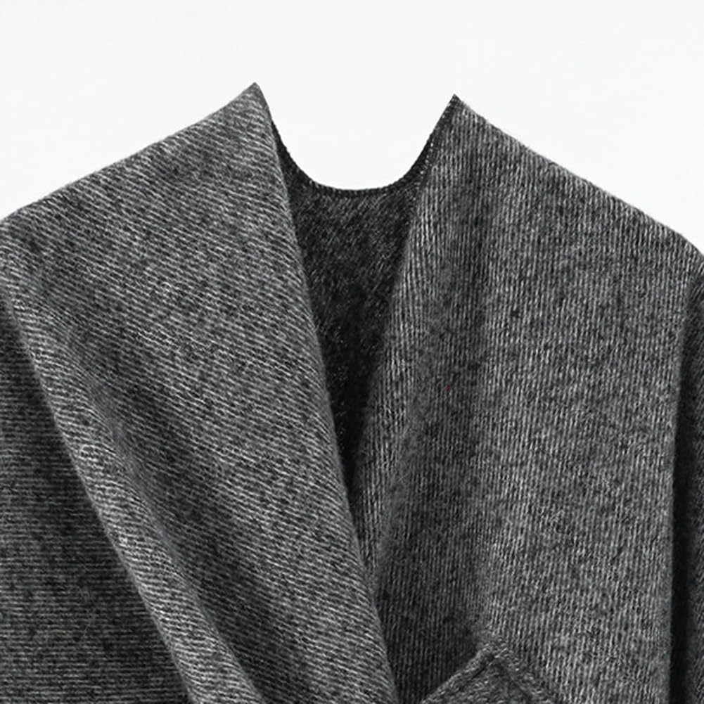 Scialli da donna avvolgenti poncho mantelle morbide aperto davanti cardigan grande coperta avvolge scialle lavorato a maglia mantello cardigan caldo