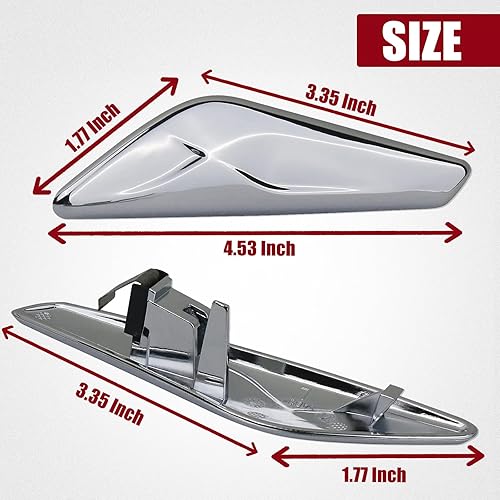 Miniatura 5 de 51117338569+51117338570 2 piezas guardabarros delantero derecho + lado izquierdo acabado cromado apto para BMW X3 F25 X4 F26 2013-2017