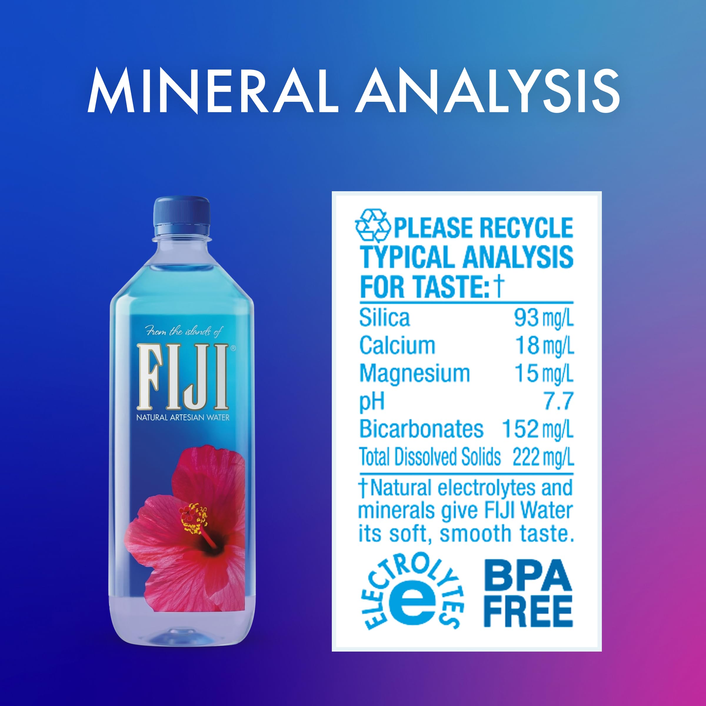 FIJI Natural Artesian Water, 33-Ounce Bottles (Pack of 12)