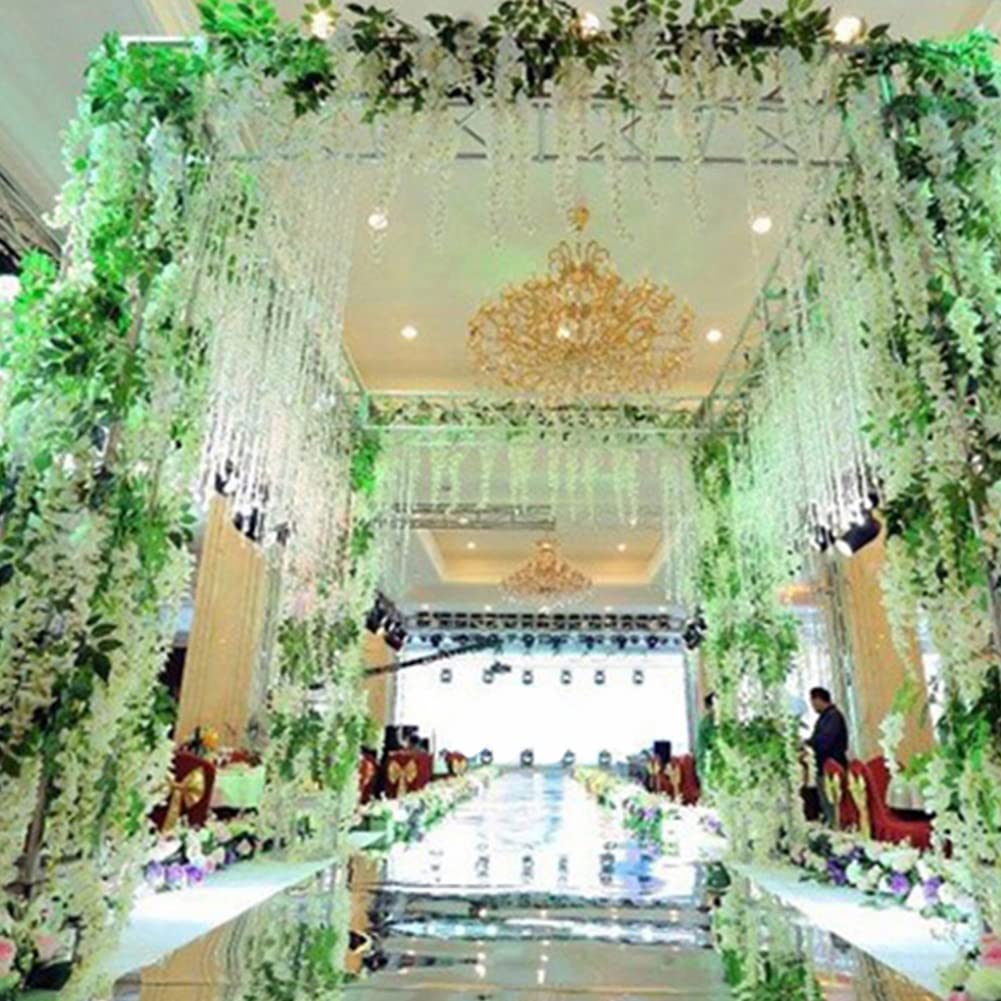 Amazon.co.jp: シルク藤の花 造花 パープル藤 吊り下げ花 人工シルク