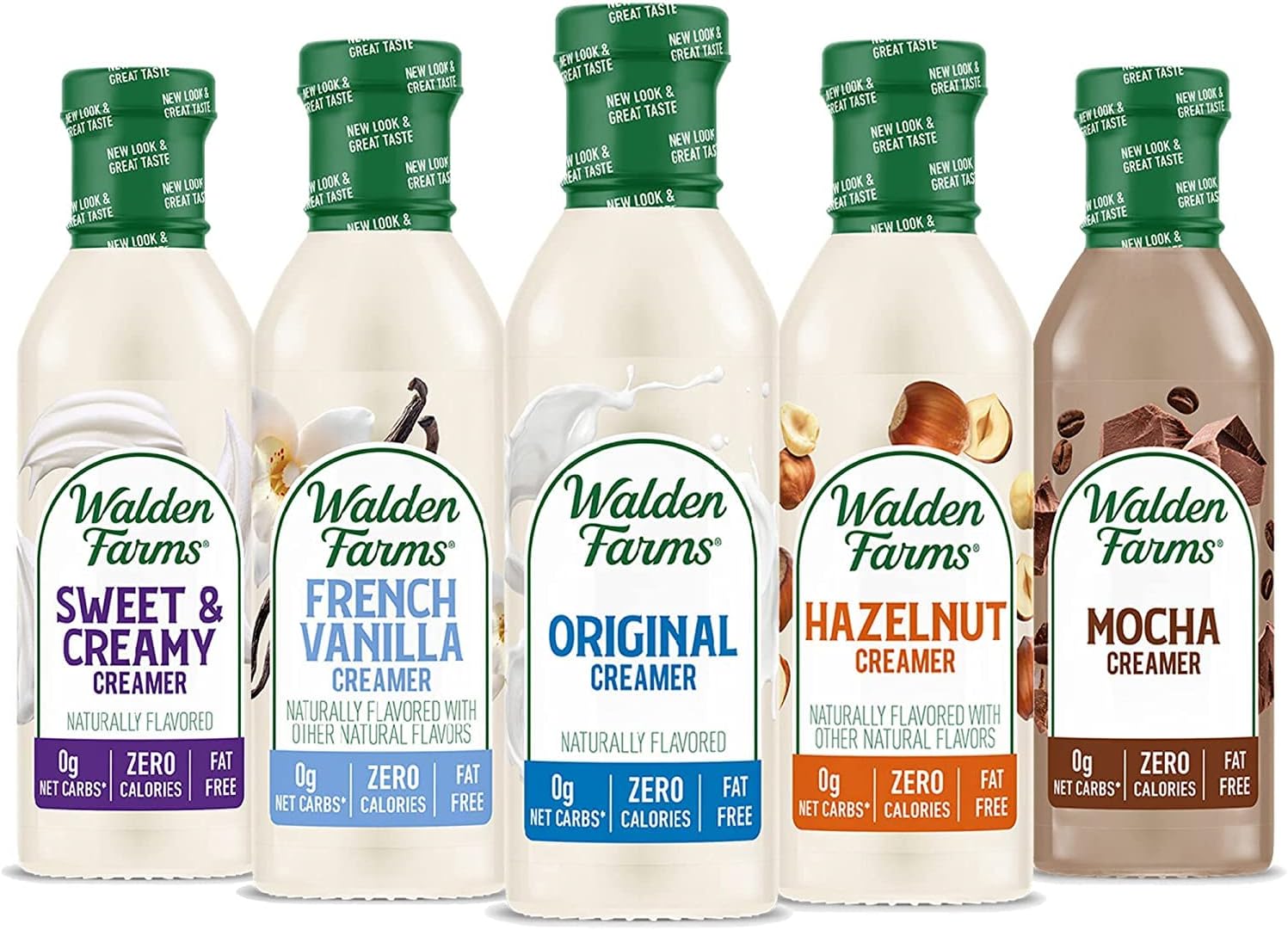 Sweet, Original, Mocha, French Vanilla, and Hazelnut Coffee Creamers 5 Variety Pack