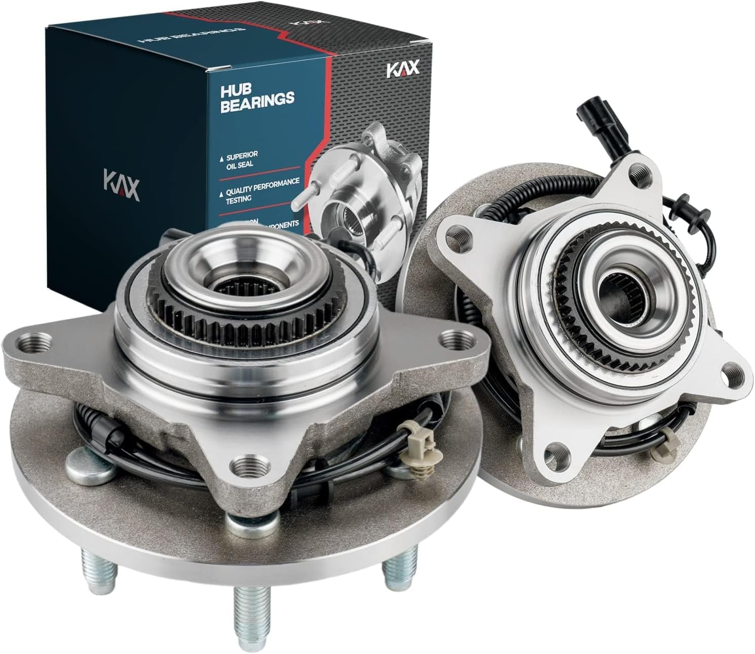 KAX 515046 Front Wheel Bearing and Hub Assembly for 4x4 4WD 2004 2005 F150, Wheel Bearing for 2004 F150 Heritage,2 pcs