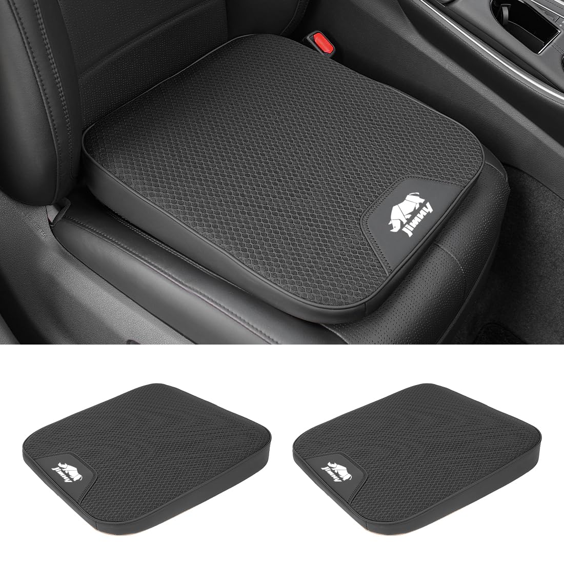 Amazon | ジムニー 適用 カー シートクッション アイスシルク生地 車用