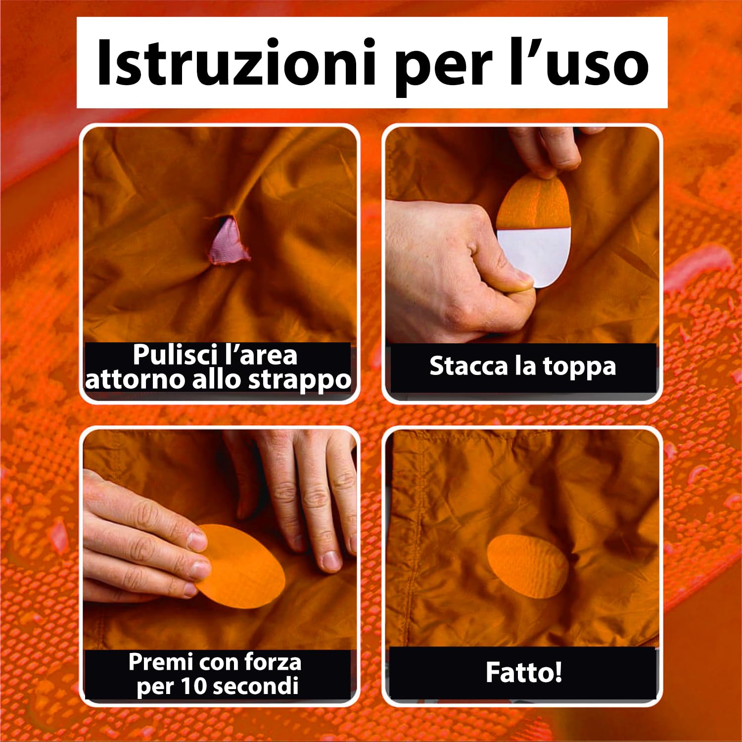 C67670 - Set Di 2 Toppe/patch Di Riparazione Termoadesivi