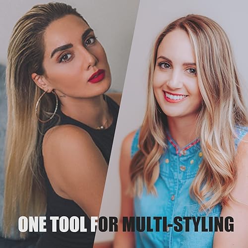 Miniatura 9 de Terviiix Peine caliente rosa de 24 quilates y plancha plana de titanio de 24 quilates