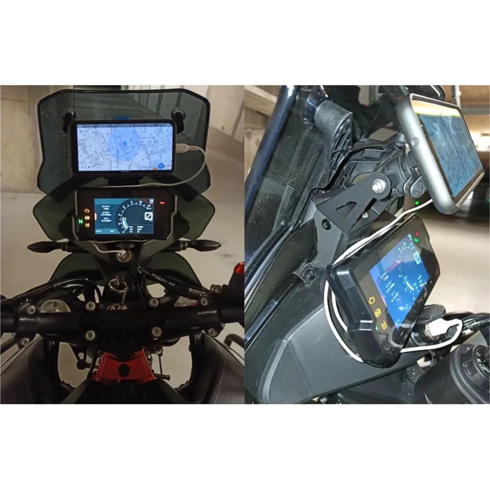Support de Navigation Support Plaque Navigation GPS pour pour 390 890 ADV R 2019-2021, Adaptateur 12 mm/22 mm Support De Navigation GPS pour Moto(12MM)